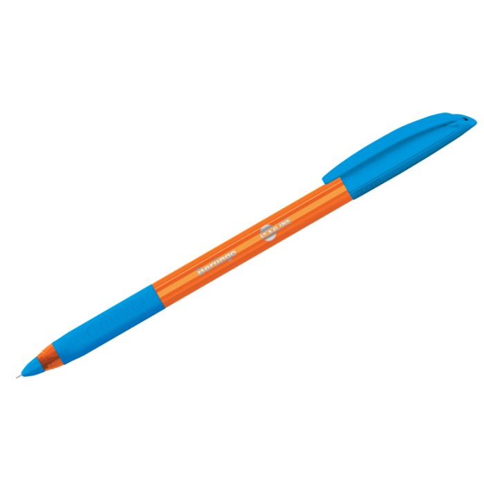 Ручка шариковая Berlingo "Skyline" светло-синяя, 0,7мм, игольчатый стержень, грип - купить в магазине Кассандра, фото, 4260107486039, 