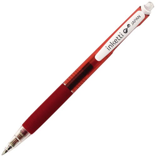 Ручка гелевая автоматическая PENAC INKETTI 0,5мм красная - купить в магазине Кассандра, фото, 4536111134953, 