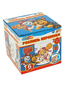 Кружка для росписи, 6 цв. суперщенки МУЛЬТИ АРТ в кор.24шт - купить в магазине Кассандра, фото, , 