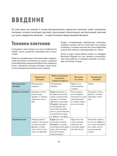 Бисер шаг за шагом. 9 основных техник, 100 готовых схем. Полное пошаговое руководство по работе с би- купить в магазине Кассандра, фото, 9785042007675, 