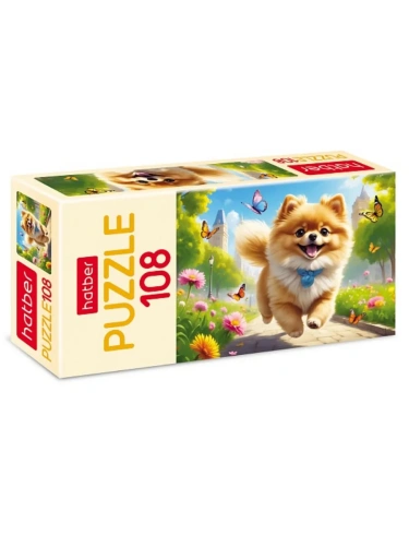 Пазл.108." Hatber "Рыжий пёсик 30*21см, картонная упаковка- купить в магазине Кассандра, фото, 4606782563632, 