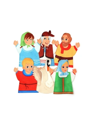 Игры из ковролина.Театр на руку печать "Гуси-лебеди"- купить в магазине Кассандра, фото, 4609218003399, 