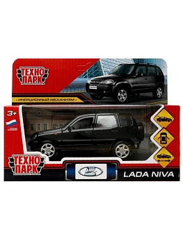 Машина металл LADA NIVA длина 12 см, двери, багаж, инерц, красный, кор. Технопарк в кор.2*36шт - купить в магазине Кассандра, фото, 4680107969293, 