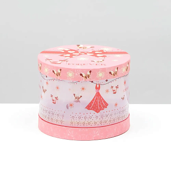 Коробка подарочная круглая, со светодиодом, Forever, 15х15х12 см 2947998 - купить в магазине Кассандра, фото, 6900029479983, 