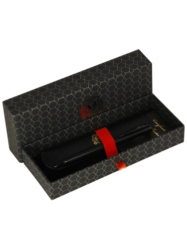 Ручка шариковая подарочная Manzoni Rimini синяя 1 мм, корпус металлический золотой- купить в магазине Кассандра, фото, 4602723173021, 