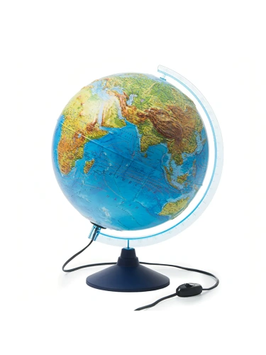 Глобус физический рельефный с подсветкой от сети 320мм " Globen ", серия Классик Евро- купить в магазине Кассандра, фото, 4680009931169, 