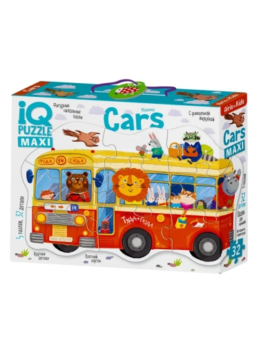IQ Пазл Напольный  Машинки (Cars) 3+- купить в магазине Кассандра, фото, 4627176367179, 