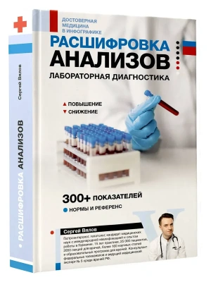 Расшифровка анализов: лабораторная диагностика- купить в магазине Кассандра, фото, 9785171792510, 