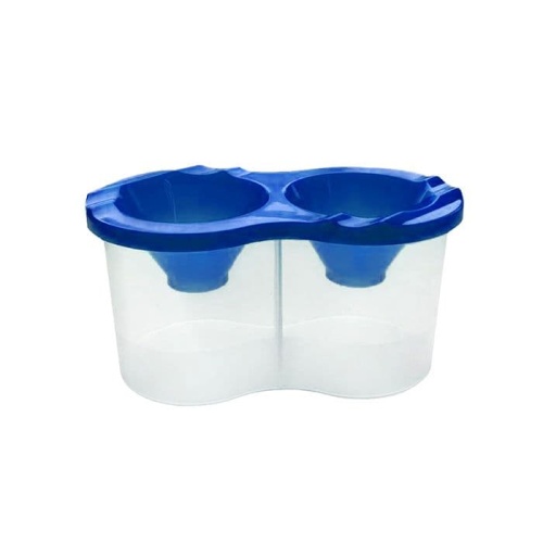 Стакан-непроливайка Schoolformat двойной с цветной крышкой ассорти- купить в магазине Кассандра, фото, 4602723139751, 