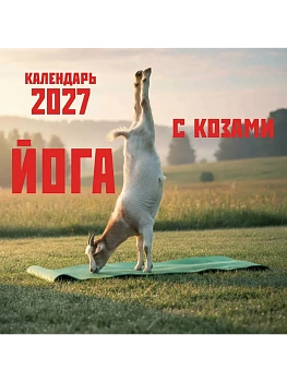 Календарь 2027. Йога с козами (300х300 мм) - купить в магазине Кассандра, фото, 9785042472121, 