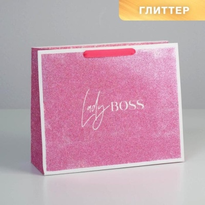 Пакет ламинированный Lady boss, M 32 * 26 * 12 см   5285469- купить в магазине Кассандра, фото, 6900052854696, 
