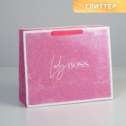 Пакет ламинированный Lady boss, M 32 * 26 * 12 см   5285469- купить в магазине Кассандра, фото, 6900052854696, 
