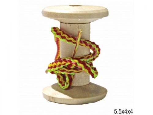 Ракета.Шнуровка деревянная "Катушка намотай-ка 5,5 см"- купить в магазине Кассандра, фото, 4620160427101, 