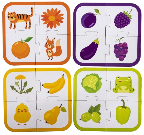 Для самых маленьких. 3+ Вот такие цвета. Пазлы.- купить в магазине Кассандра, фото, 9785811271627, 