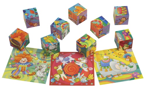 Умные кубики  в поддончике. 9 штук. Цирк- купить в магазине Кассандра, фото, 9785811271023, 