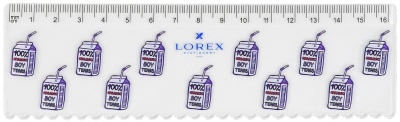 Линейка LOREX TRANSPARENT BOYS TEARS 16 см пластик прозрач. с рисунком- купить в магазине Кассандра, фото, 4602723143642, 