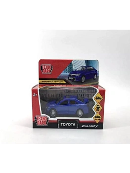 Машина металл TOYOTA CAMRY 12 см, двери, багаж, инерц. синий ,кор Технопарк в кор.2*36шт - купить в магазине Кассандра, фото, 4660254407381, 