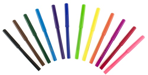 Фломастеры смываемые 12цв."Каляка-Маляка" вент. колп, блист. упак., кругл. корп., 3+- купить в магазине Кассандра, фото, 4602723003816, 