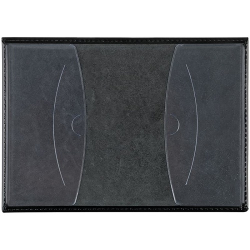 Обложка для паспорта OfficeSpace "Герб", лакированная кожа, тиснение золото, черная- купить в магазине Кассандра, фото, 4680211438722, 