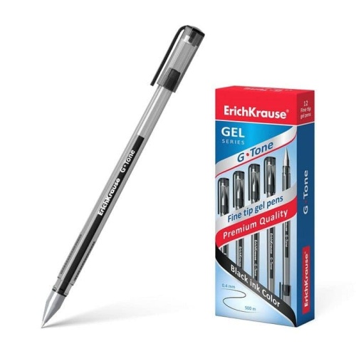 Ручка гелевая "G-TONE" 0,5 мм черный- купить в магазине Кассандра, фото, 4041485178101, 