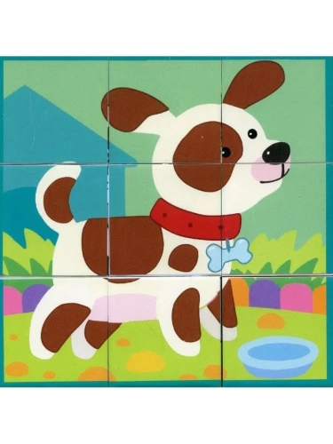 Умные кубики  в поддончике. 9 штук. Любимчики- купить в магазине Кассандра, фото, 4650388210407, 