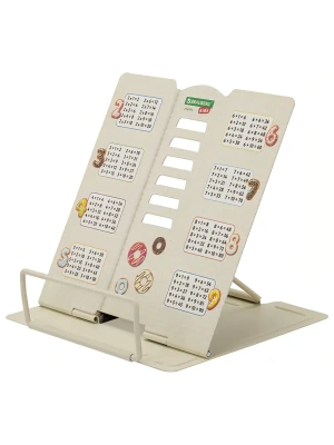 Подставка для книг и учебников BRAUBERG KIDS mini "Food" с таблицей умножения, металл, 238974- купить в магазине Кассандра, фото, 4606224508535, 