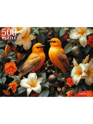 Пазл.500.Золотые птицы 50*35см, картонная упаковка 32,3*23,2*4,3см- купить в магазине Кассандра, фото, 4670159276173, 