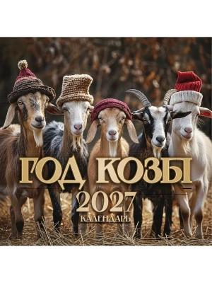 Календарь 2027. Символ года 2027: "Год Козы"- купить в магазине Кассандра, фото, 9785171866419, 