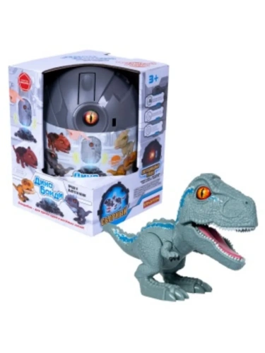 Сборный динозавр Дино Бонди со светом и звуком, велоцираптор, тм Bondibon, BOX 13x13x17,6 см, арт. MC22-2.- купить в магазине Кассандра, фото, 4895136061898, 