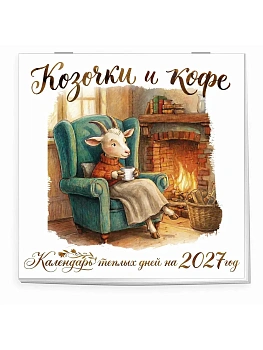 Календарь 2027. Козочки и кофе. Календарь теплых дней - купить в магазине Кассандра, фото, 9785042395529, 