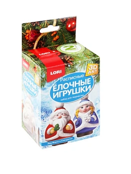 Набор для творчества Роспись ёлочных игрушек Мороз и Снегур, Ир-013 - купить в магазине Кассандра, фото, 4690591048091, 
