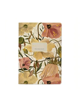 Тетрадь 40л А5 " Bruno Visconti " Flora. Цветочная страсть, клетка, сшивка, обложка- мелованный кар - купить в магазине Кассандра, фото, 5056498474842, 