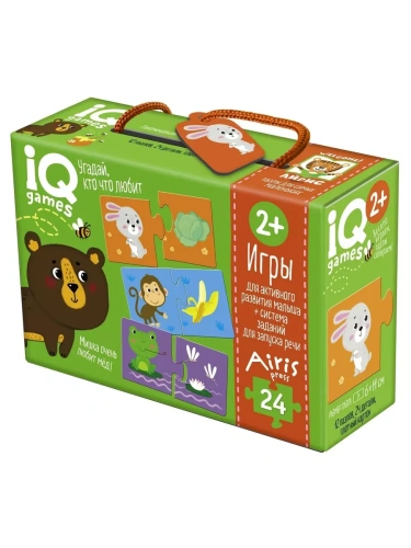 IQ игры для самых маленьких. Парочки.  Угадай, кто что любит 2+Запуск речи- купить в магазине Кассандра, фото, 4650388210681, 