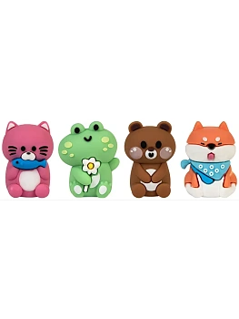 Точилка LOREX KIDS CUTE PETS ассорти, корпус силикон 1 отвер. в дисплее индив.штрих-код - купить в магазине Кассандра, фото, , 