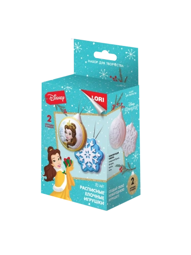 Набор для творчества Новогодний " Lori " Елочные игрушки - Disney, Белль, в наборе:- купить в магазине Кассандра, фото, 4690591063469, 