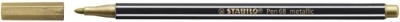 ФЛОМАСТЕР STABILO PEN 68 METALLIC ЗОЛОТО- купить в магазине Кассандра, фото, , 