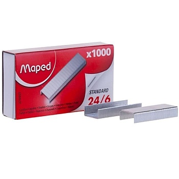 Скобы №24/6. Maped для степлера  324405 - купить в магазине Кассандра, фото, 3154143244054, 