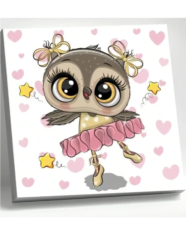 KM1032 Алмазная мозаика (20х20) СОВУШКА ПРИМА (19 цветов) 1/20 В- купить в магазине Кассандра, фото, 6920140892713, 