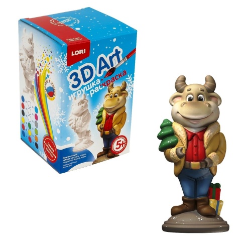 ИГРУШКА-РАСКРАСКА "БЫЧОК"- купить в магазине Кассандра, фото, 4690591048183, 