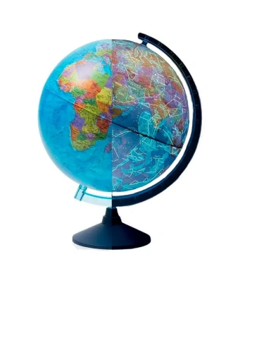 Глобус политический День и Ночь с подсветкой от батареек 250мм " Globen " батарейки в комплект не вход- купить в магазине Кассандра, фото, 4680009933019, 