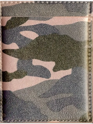Чехол д/пласт. карт "КАМУФЛЯЖ ХАКИ МЕТАЛЛИК" — фото, ISBN 4606008400017