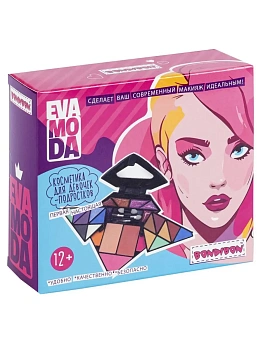 Набор детской декор косметики Bondibon Eva Moda, BOX 14х12х4,2 см тени для век-14шт.(13,12г) - купить в магазине Кассандра, фото, 4895136064264, 