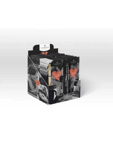 Ручка шариковая подарочная LOREX Slim Chic Vintage Love синий 0,7 мм, корпус металл ассорти- купить в магазине Кассандра, фото, 4602723175926, 