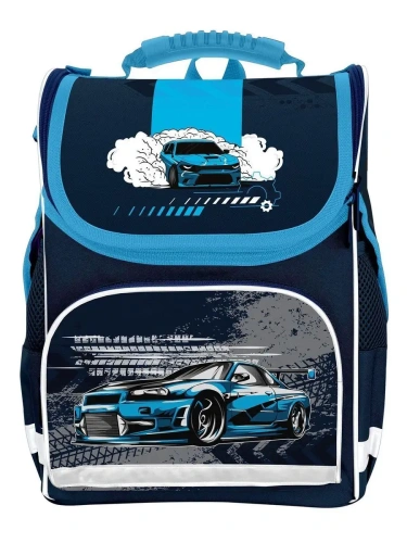 Рюкзак школьный Schoolformat BASIC RIDE FOR LIFE 17 л синий 38х28х16 жестк. каркас- купить в магазине Кассандра, фото, 4602723156086, 