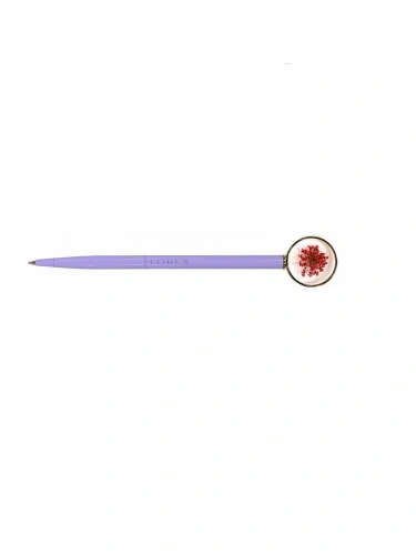 Ручка шар. LOREX Slim Chic HIPPIE синий 0,7 мм металл ассорти- купить в магазине Кассандра, фото, 4602723161738, 