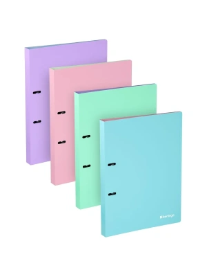Папка на 2 кольцах Berlingo "Haze" А4, 24мм, 600мкм, D-кольца, с внутр. карманом, софт-тач, ассорти- купить в магазине Кассандра, фото, 4262455933005, 
