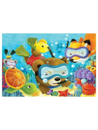 Пазл  104 эл. ТРИ СОВЫ "Подводные приключения"- купить в магазине Кассандра, фото, 4680211525712, 