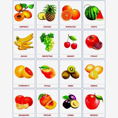 Дем. картинки СУПЕР Фрукты.16 демонстр.картинок с текстом(173х220мм)- купить в магазине Кассандра, фото, 9785994909461, 