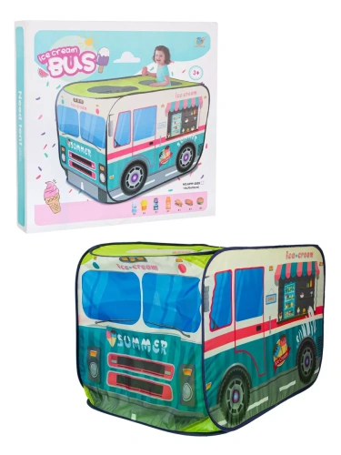 Игровой домик-палатка "Автобус с мороженым" в кор. арт.1994992- купить в магазине Кассандра, фото, 6902019949926, 