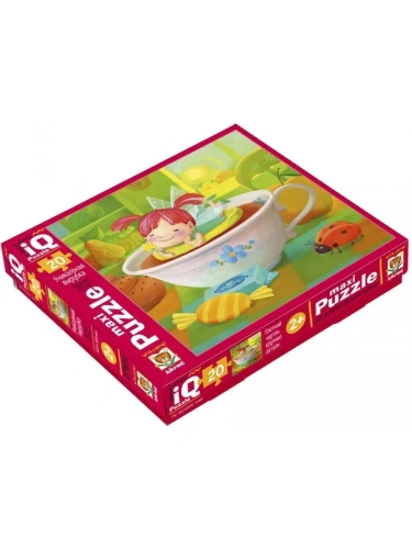 IQ Пазл МАКСИ 20 эл. Фея в чашке 2+- купить в магазине Кассандра, фото, 9785811272662, 